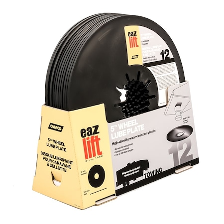 Camco 12IN 5TH WHEEL LUBE PLATE, BILINGUAL, PDQ 44675